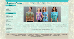 Desktop Screenshot of organicattire.com